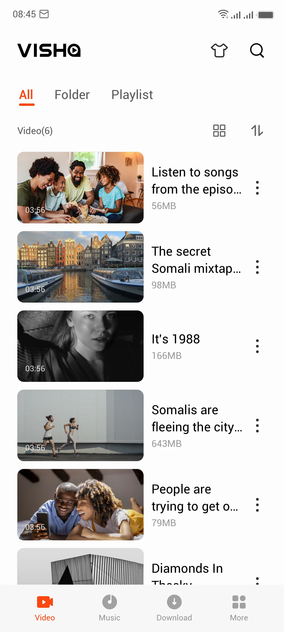 Visha-Video Player All Formats screenshot